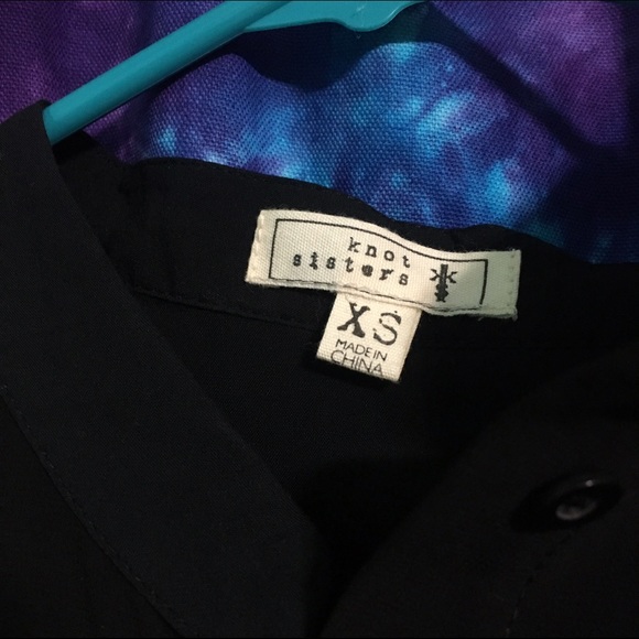 black chiffon shirt 💘 - Picture 2 of 2