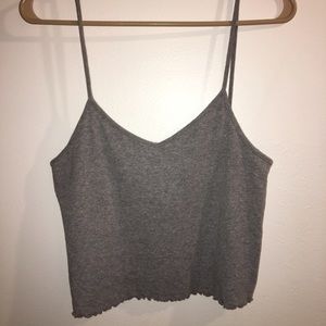 Urban Outfitters grey crop tank🌙