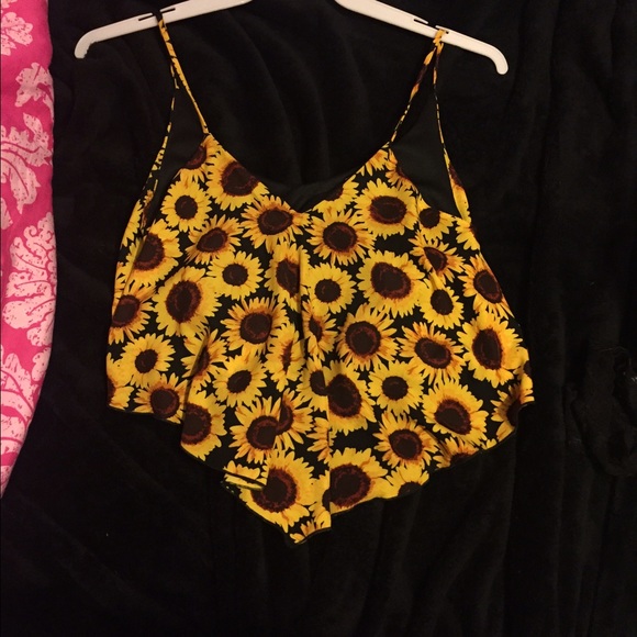 Sunflower crop top
