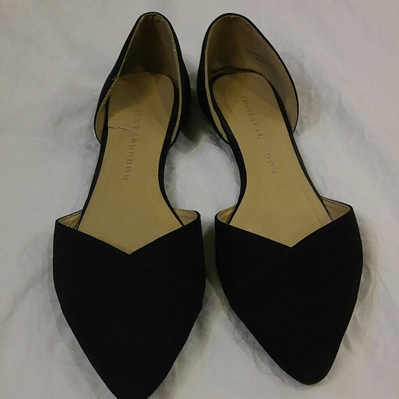 Chinese Laundry Shoes - Chinese Laundry Suede D'Orsay Flat