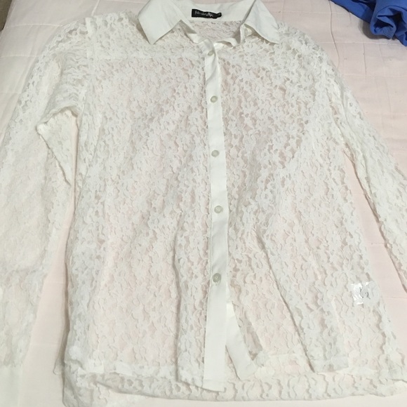 😍White lace top - Picture 4 of 4