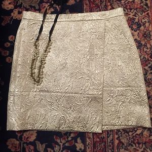 J. Crew Jacquard Wrap Mini Size 4