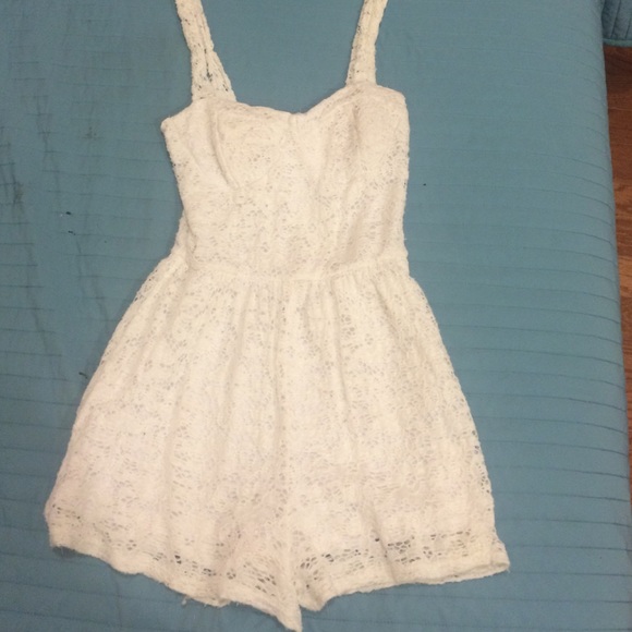 White Lace Romper