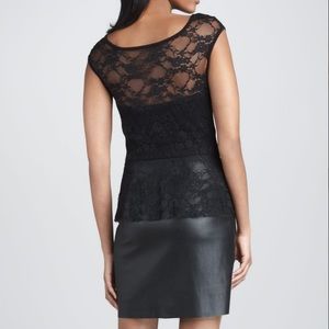 Bailey 44 Black Curfew Leatherlace dress