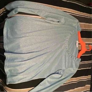 Sparkly teal blouse! 😊