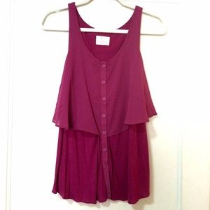 ✨SALE✨Pins & Needles | Flowy Magenta Tank