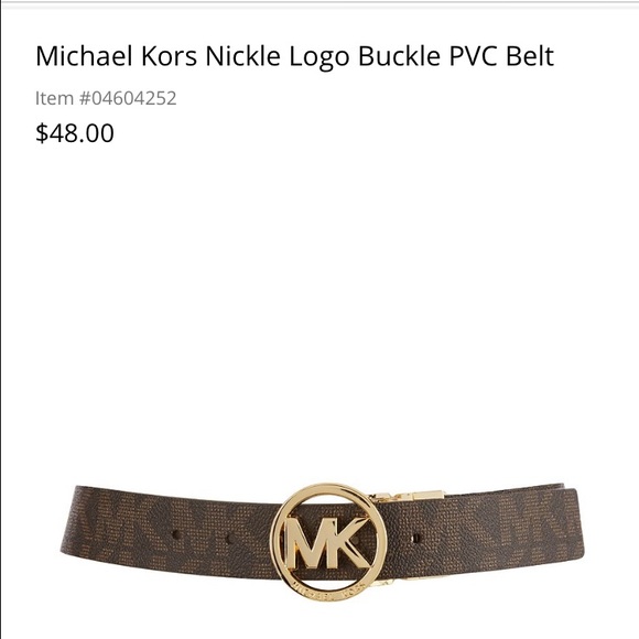 MK Logo Belt