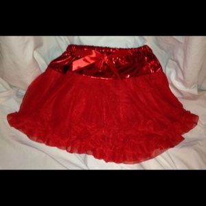 Red lace tutu skirt