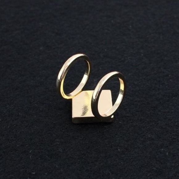 1 Pc. GEOMETRIC HOWLITE RING - Picture 3 of 4