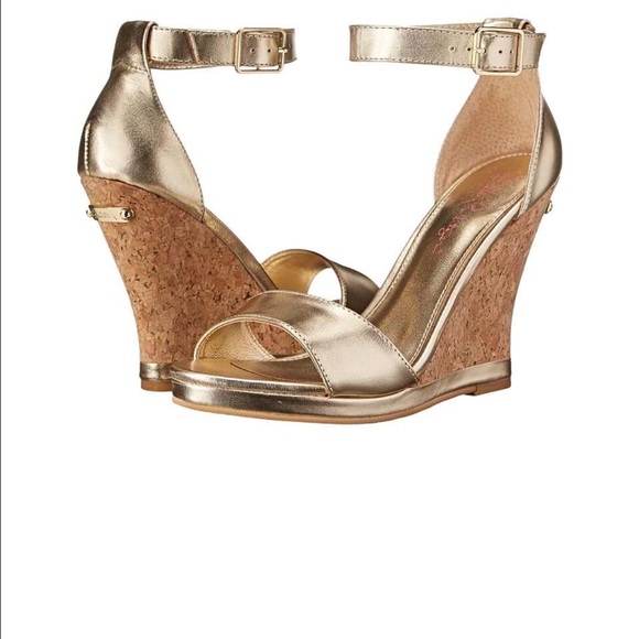 Lilly Pulitzer Karen wedge shoe heel size 6.5