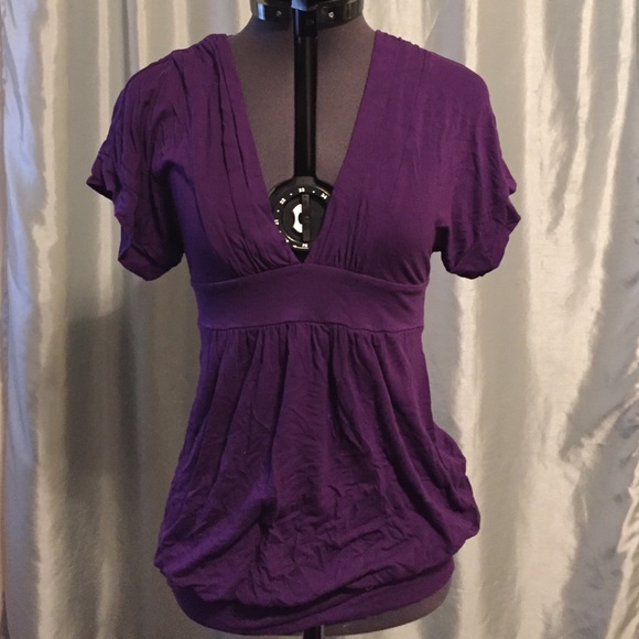 Purple cotton top