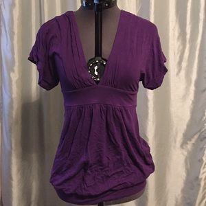 Purple cotton top