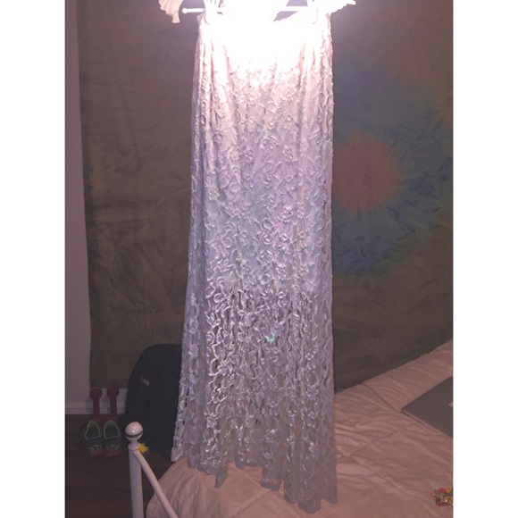 Ivory Maxi Skirt boho