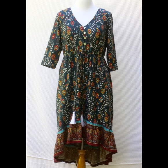 eshakti Dresses & Skirts - New Eshakti Boho Asymmetrical Dress XL 18