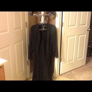 2 PC elegant black evening attire