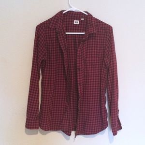 the best basic Red Flannel 🏷Uniqlo