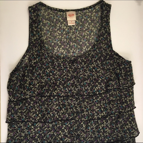 ☀️🏖SALE🏖☀️Mossimo Ruffled Sheer Tank - Picture 2 of 4