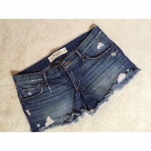 Denim Distressed Shorts