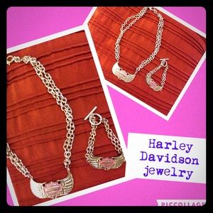 Harley Davidson necklace & bracelet good condition