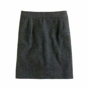 J crew wool mini skirt