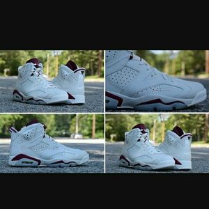 Jordan 6s maroon