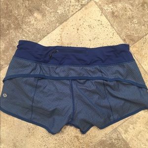Lululemon size 8 speed shorts