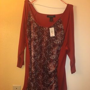 Burnt Orange Blouse