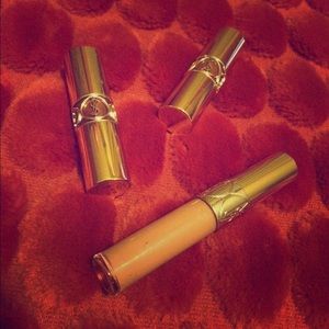 YSL Lip Trio: Gloss Voluptè and 2 Rouge Voluptè