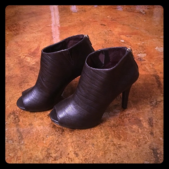 Ann Marino dark brown booties.