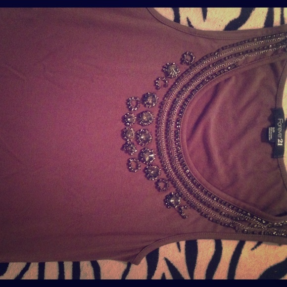 Brown/beige color top