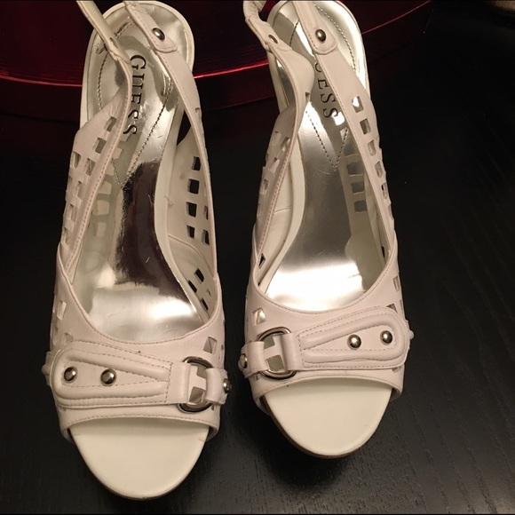 Never worn high heel sandals by Guess