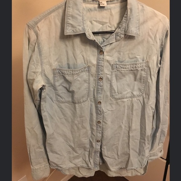 Jean blue button down