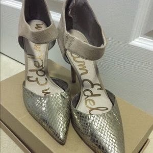 Sam Edelman Tan/Snake Print Heels