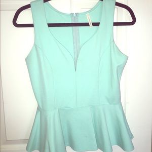Teal blouse