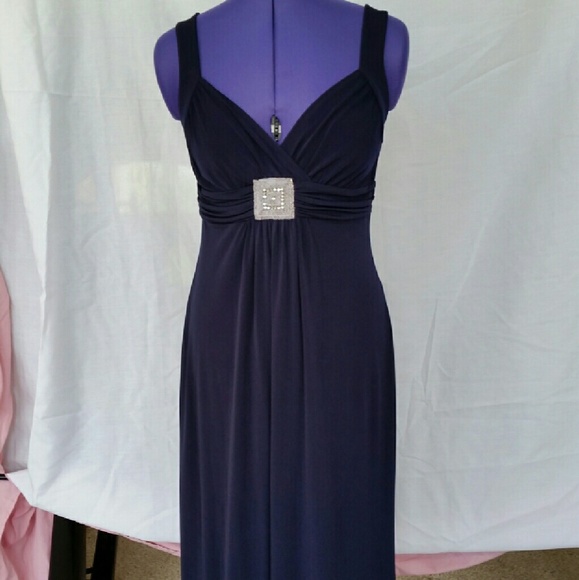 Navy Blue Long Dress
