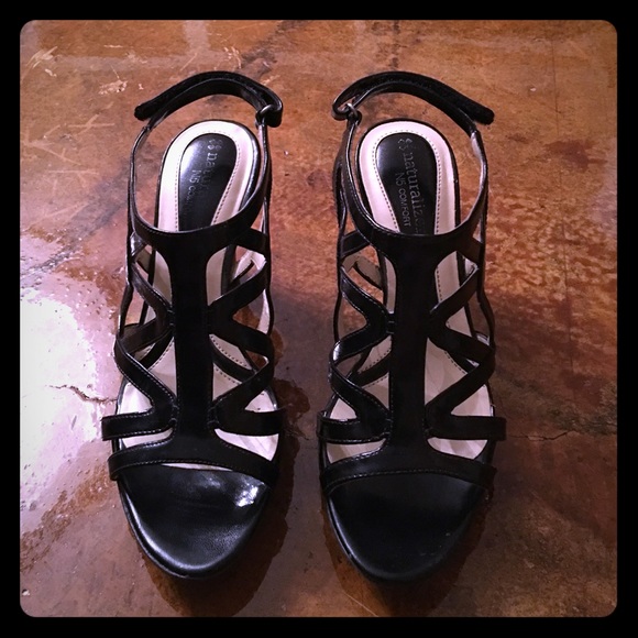 Black Naturalizer strappy heels.