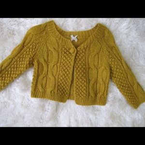 Mustard sweater/ shrug