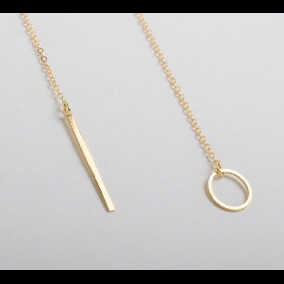 Circle & Bar Necklace - Picture 2 of 2