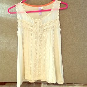 Francesca's sleeveless blouse