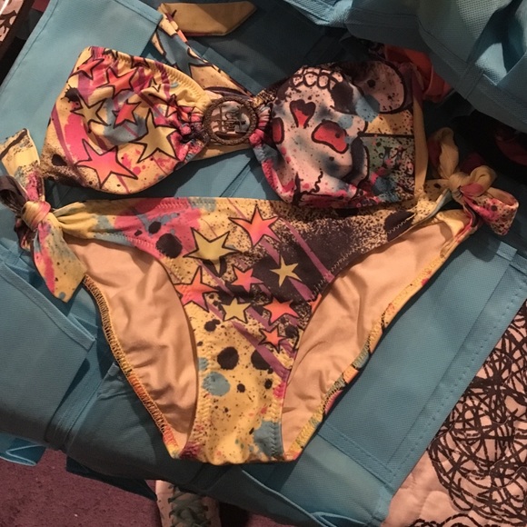 Ed hardy swim suit size small