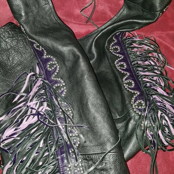 Sexy leather Chaps size small