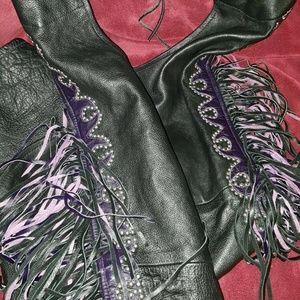 Sexy leather Chaps size small