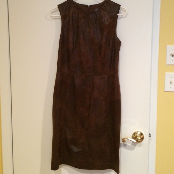 Vince Camuto faux leather/suede dress