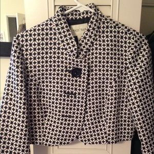 White House Black Market black and white blazer