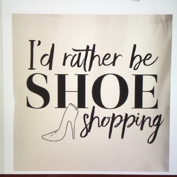✳️ 👠I'D RATHER BE SHOE SHOPPING TOTE - Picture 2 of 2