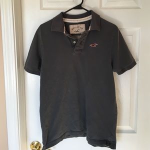 MENS Hollister Polo XL Dark Grey