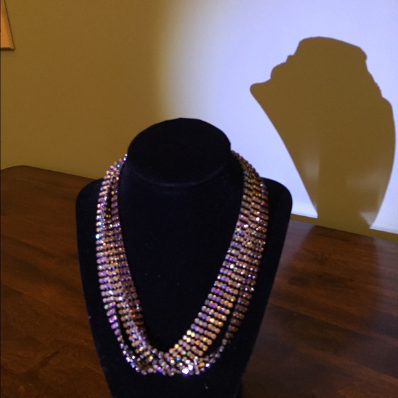 Shades of brown sparkle necklace