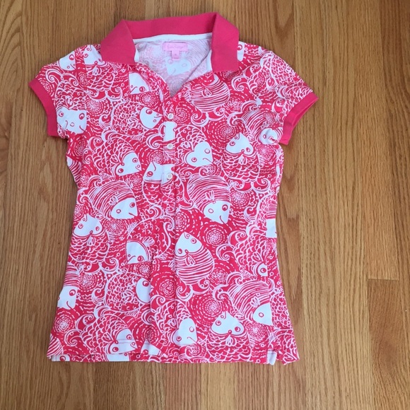Lilly Pulitzer polo size XS fish