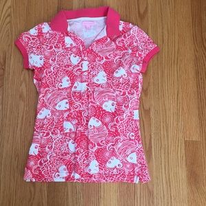 Lilly Pulitzer polo size XS fish
