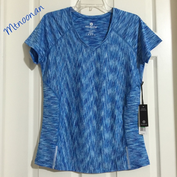 Velocity Tops - Velocity Moisture Control Top Blue Lagoon Space